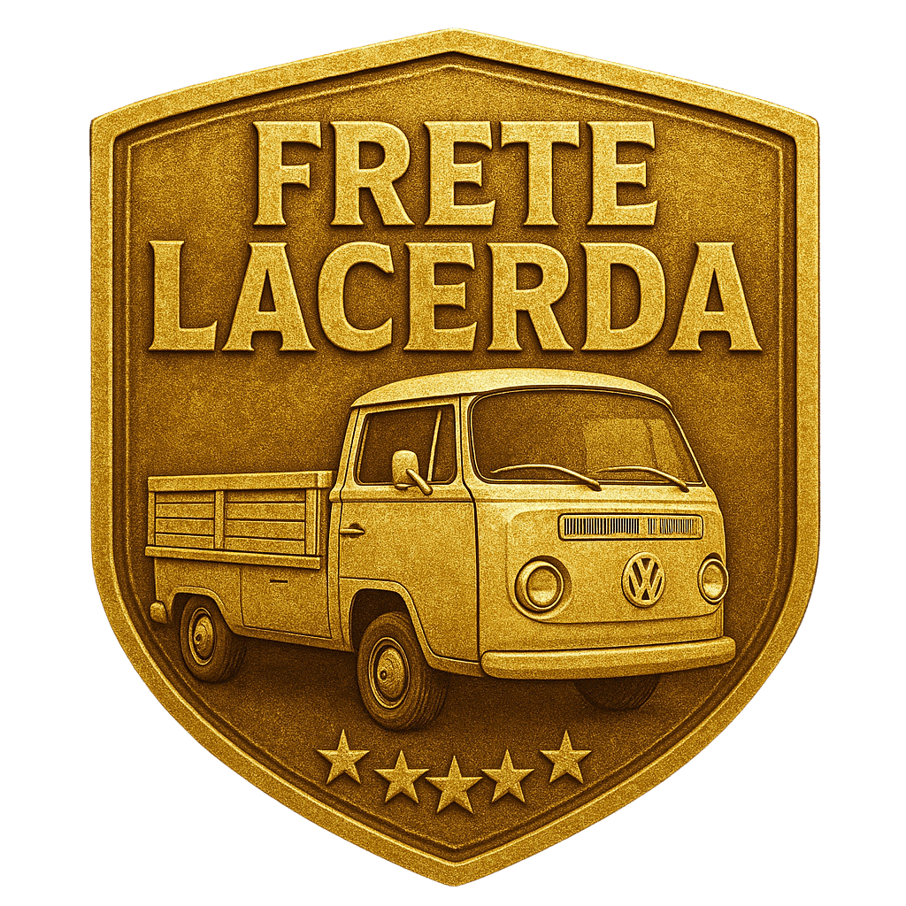 Kombi pickup da Frete Lacerda — veículo próprio utilizado para pequenos fretes e mudanças em Porto Alegre e região metropolitana